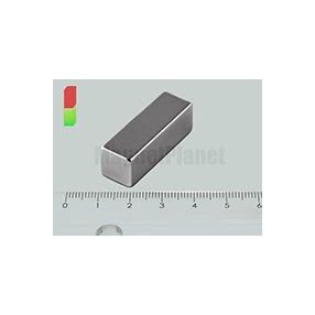 10x10x30 mm N45 NEODYM mágnes hasáb AXIÁL!