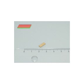 10x4x1 mm N50 NEODYM mágnes hasáb Au