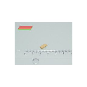 10x5x1 mm N50 NEODYM mágnes hasáb Au