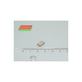 10x6x2 mm N40 NEODYM mágnes hasáb