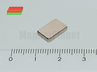 10x7x2 mm N38 NEODYM mágnes hasáb