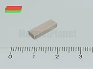 12x4x2 mm N38 NEODYM mágnes hasáb