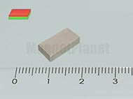 12x6x2 mm N38 NEODYM mágnes hasáb