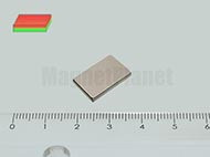 15x10x1 mm N38 NEODYM mágnes hasáb