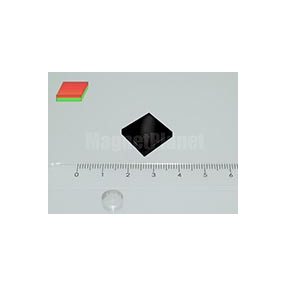 15x15x3 mm N45 NEODYM mágnes hasáb Epoy