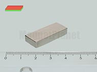 25x10x5 mm N38 NEODYM mágnes hasáb