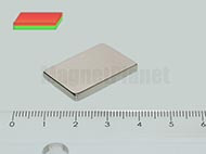 25x15x2 mm N38 NEODYM mágnes hasáb