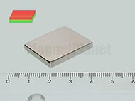 25x20x3 mm N38 NEODYM mágnes hasáb