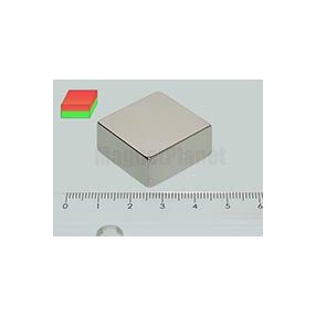 25x25x10 mm N38 NEODYM mágnes hasáb