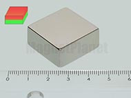 25x25x10 mm N38 NEODYM mágnes hasáb