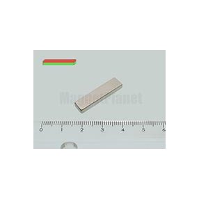 25x6x2 mm N40 NEODYM mágnes hasáb