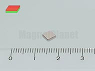 3x3x1 mm N42 NEODYM mágnes hasáb