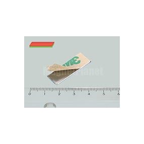 30x10x1 mm N35 öntapadós NEODYM mágnes hasáb