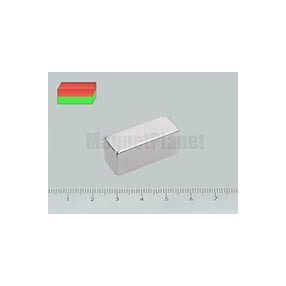 30x12x12 mm N52 NEODYM mágnes hasáb