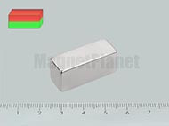 30x12x12 mm N52 NEODYM mágnes hasáb