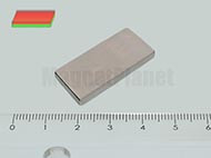 30x15x2 mm N38 NEODYM mágnes hasáb