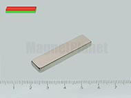 40x10x4 mm N38 NEODYM mágnes hasáb