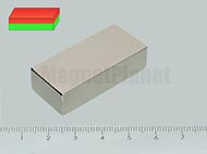 40x18x10 mm N40 NEODYM mágnes hasáb