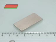 40x20x2 mm N45 NEODYM mágnes hasáb