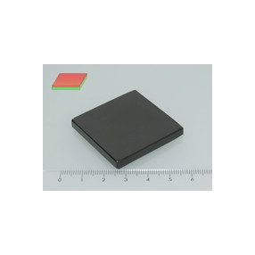 40x40x5 mm N45 NEODYM mágnes hasáb Epoxy