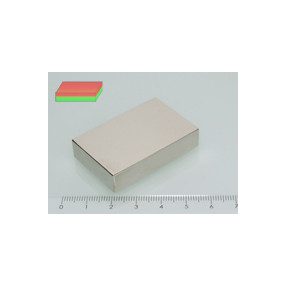 46x30x10 mm N40 NEODYM mágnes hasáb