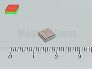 5x5x2 mm N40 NEODYM mágnes hasáb