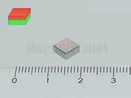 5x5x2,5 mm N42 NEODYM mágnes hasáb