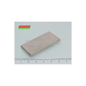 50x25x5 mm N45 NEODYM mágnes hasáb