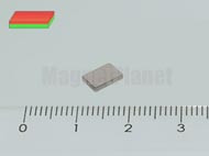 6x4x1 mm N48 NEODYM mágnes hasáb