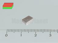 6x4x2 mm H44 NEODYM mágnes hasáb