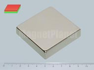 60x60x10 mm N45 NEODYM mágnes hasáb