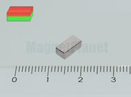 8x4x3 mm N45 NEODYM mágnes hasáb