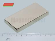 80x40x10 mm N45 NEODYM mágnes hasáb