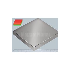 80x80x10 mm N52 NEODYM mágnes hasáb
