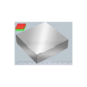 80x80x20 mm N52 NEODYM mágnes hasáb
