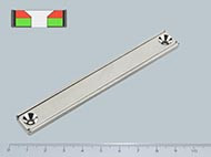 B-POT 100x13x5 mm NEODYM felcsavarozható mágnes hasáb