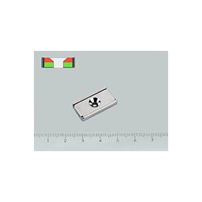 B-POT 25x13x5 mm NEODYM felcsavarozható mágnes hasáb