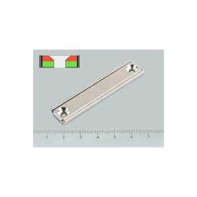 B-POT 60x13x5 mm NEODYM felcsavarozható mágnes hasáb