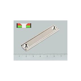 B-POT 65x13x5 mm NEODYM felcsavarozható mágnes hasáb