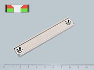 B-POT 80x13x5 mm NEODYM felcsavarozható mágnes hasáb