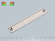 B-POT 90x13x5 mm NEODYM felcsavarozható mágnes hasáb