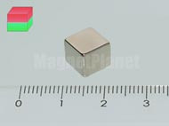 9 mm N45 NEODYM mágnes kocka