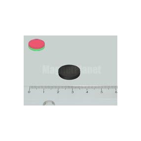 15x3 mm N45 NEODYM mágnes korong gumibevonattal