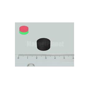 15x8 mm N42 NEODYM mágnes korong gumibevonattal