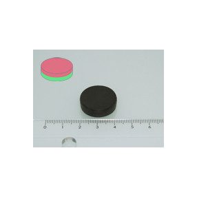 20x5 mm N42 NEODYM mágnes korong gumibevonattal