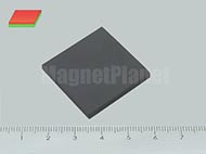 30x30x3 mm Y30 FERRIT mágnes hasáb