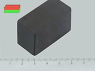 40x20x20 mm Y30 FERRIT mágnes hasáb