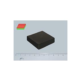 40x40x10 mm Y30 FERRIT mágnes hasáb