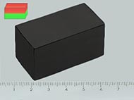 50x25x20 mm Y30 FERRIT mágnes hasáb