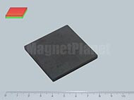 50x50x5 mm Y35 FERRIT mágnes hasáb